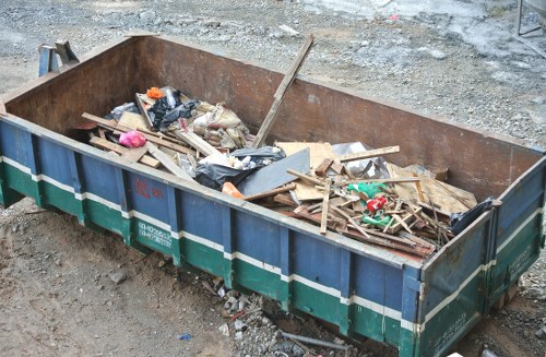 Truck loaded with junk being removed
