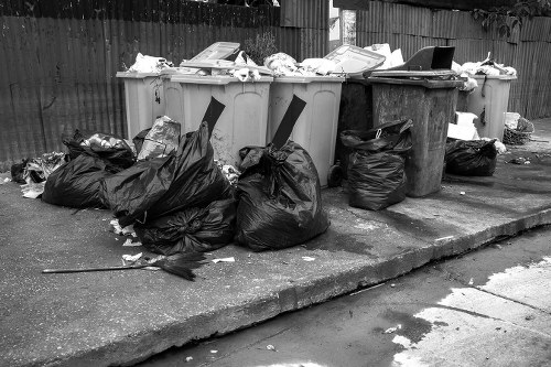 Efficient junk removal service in an apartment building
