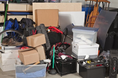 Variety of furniture types ready for removal